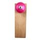 2 Pieces Neon Pink Round Ceramic Wooden Door Stopper